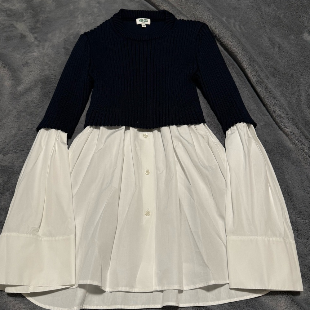 Kenzo Paris Top XS (40) Navy and White